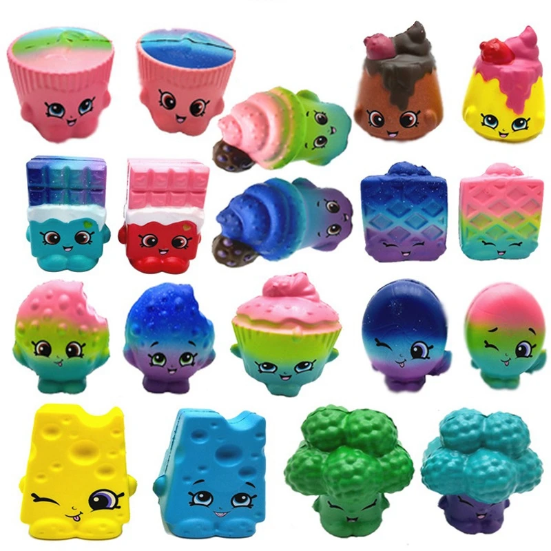 

Squishy Slow Rising Starry Sky Color Ice Cream Cheese Biscuits Squishy Anti-Stress Mini Squeeze Squishies Toy For Children Gift