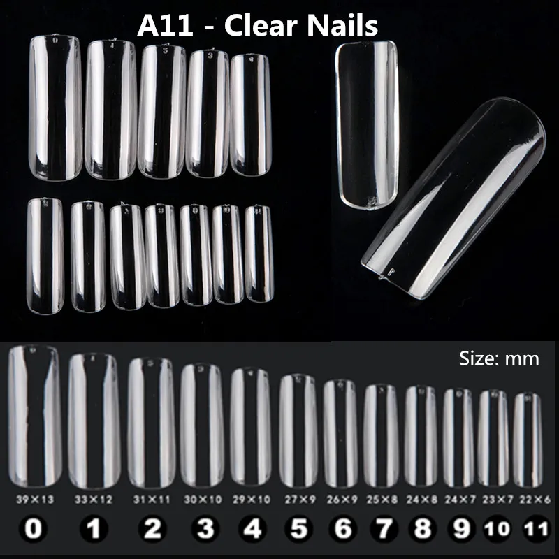 A11 Clear Nails