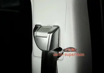 

Chrome B pillar Seat safety belt adjust cover trim for range rover Sport 2014-UP