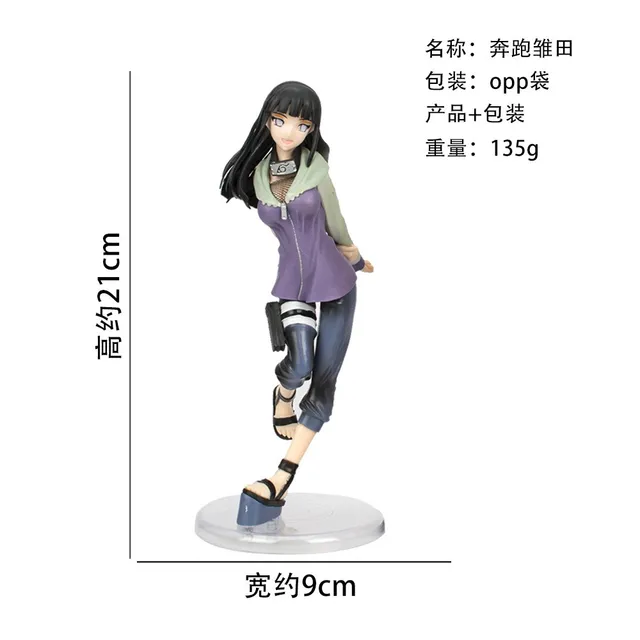 16 Cm Desenho Animado Naruto Girls Hyuga Hinata Uzumaki Passo Twin Lion  Fists PVC A￧￣o Figura Anime Doll Modelo De $106,52