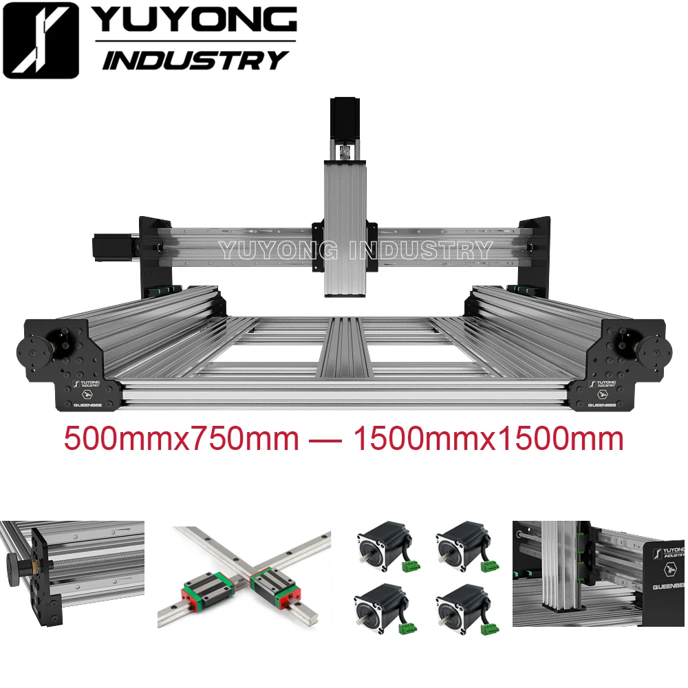 Queenbee Ultra Cnc Mechanical Kit Linear Rail Upgraded Precise Cnc Router Engraving Machine 3d 