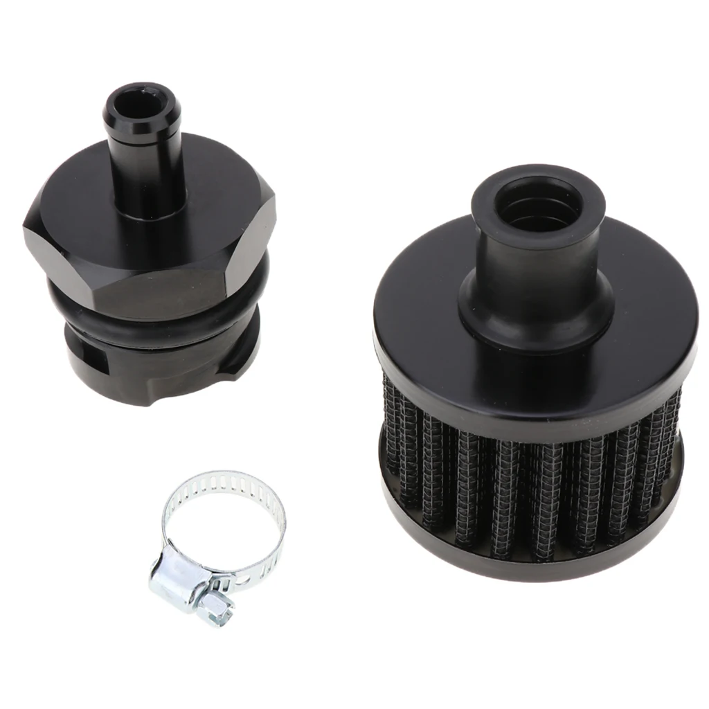 Aluminum Alloy LSX LS1 LS6 LS2 LS3 LS7 Billet Black Valve Cover Oil Cap 10 AN Fitting Replacement for Lexus
