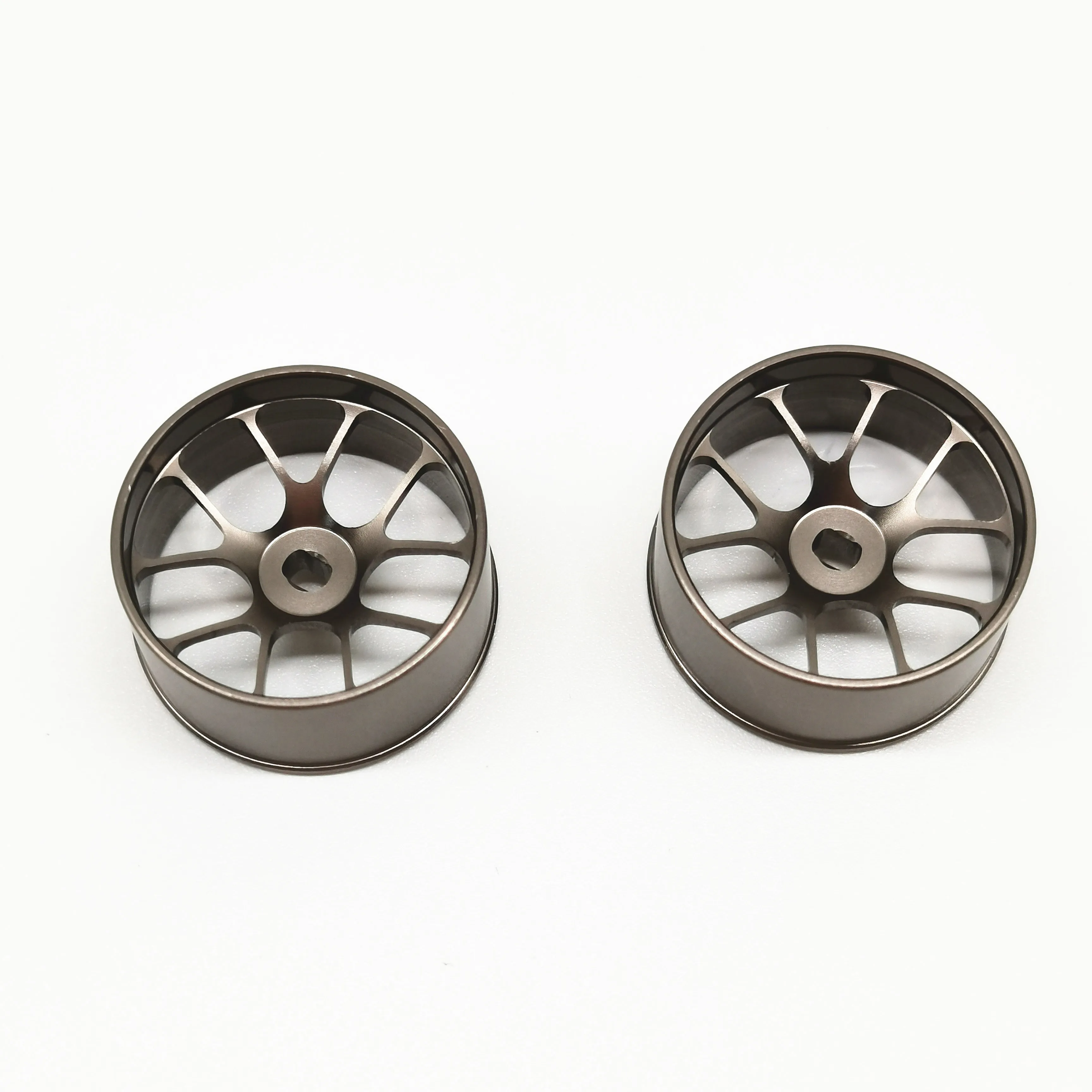 Kyosho-Titanium Metal Drift Wheel Hub para carro