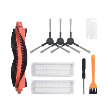 

3 Side Brush + 1 Roller Brush + 2 Filter Net for Xiaomi STYJ02YM Robot Vacuum Cleaner Replacement Parts Accessories