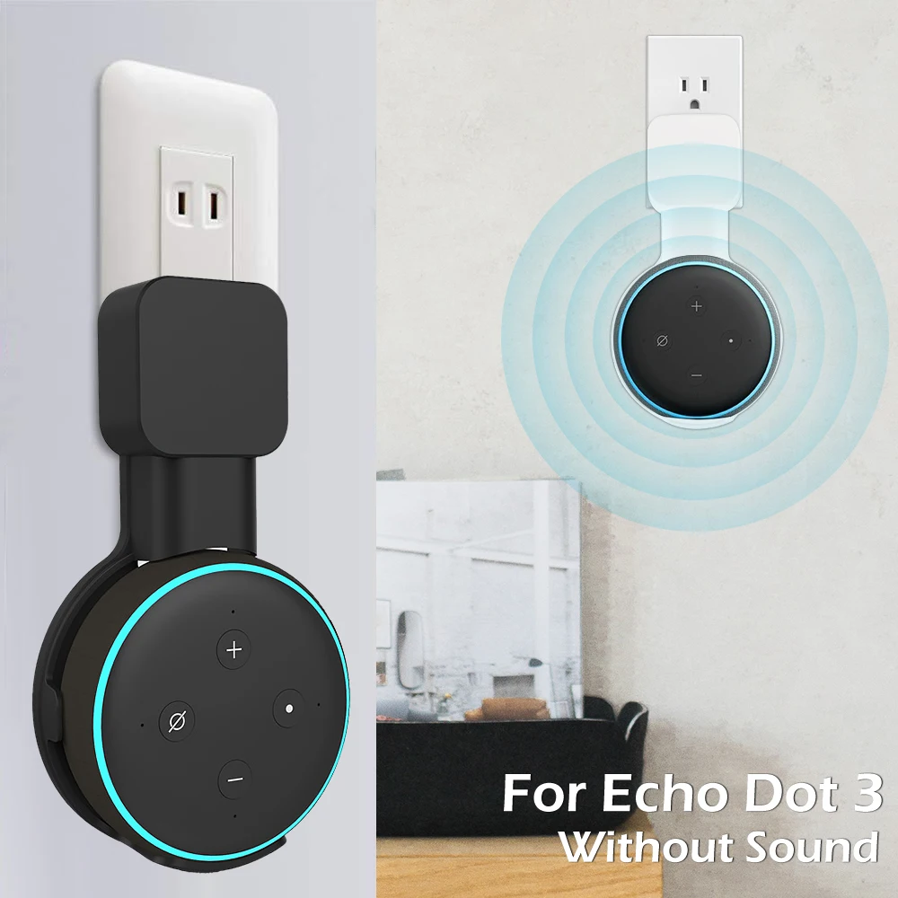 Розетка настенный держатель для Echo Dot 3 компактный стенд для умного дома спикер s с разъемом шнура аксессуары для динамиков