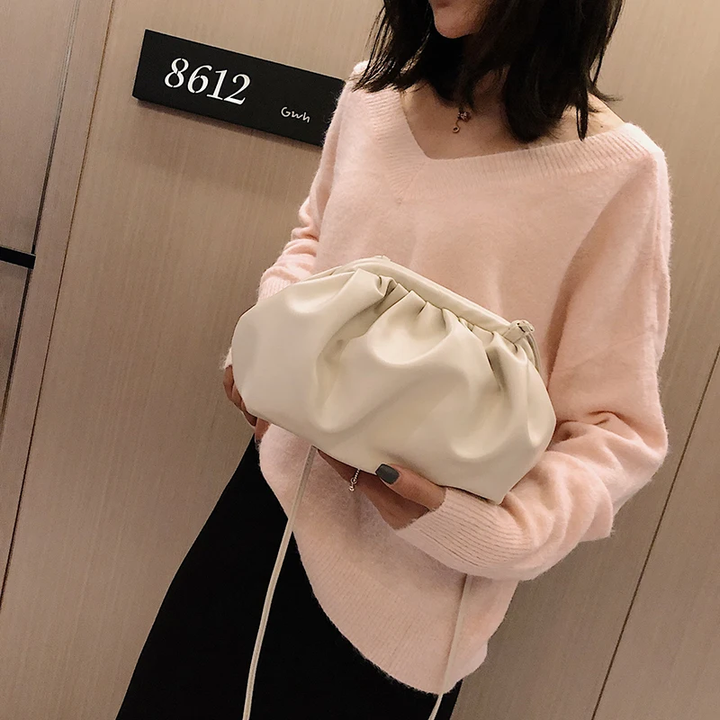 Для женщин простой пельмени сумка дизайнера; стиль ретро; Приятная для Fashion Cloud/женские сумки через плечо сумка на плечо женская сумочка клатч