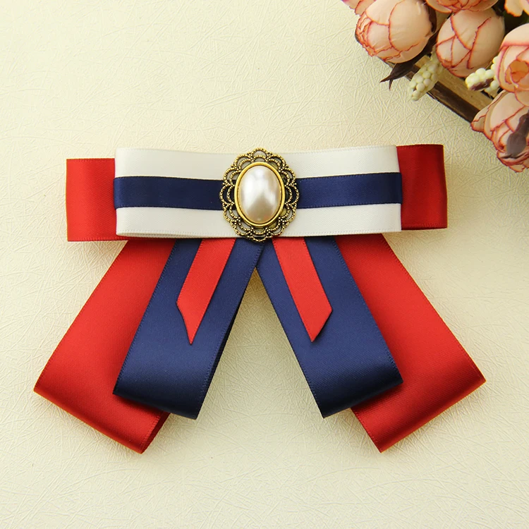 Ribbon Bow Tie Элегантная женская Свадебная вечеринка, Офисная рубашка с воротником, галстук-платок, британская форма для девушек, Бабочка, лента, галстук-бабочка - Цвет: Ribbon Bow Tie