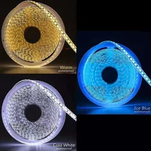 SMD 5054 LED Strip 5M 120leds/m diode Flexible 600 led Tape Light 12V 24V more bright than 5050 2835 5630 RGB white/warm white