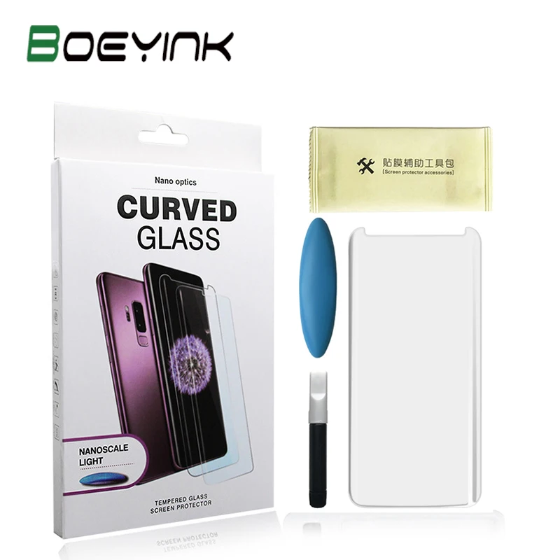 Nano Liquid Film For Samsung S20 S10 Note 10 8 9 S9 S8 Plus UV Full Glue Tempered Glass Screen Protector Galaxy | Мобильные телефоны