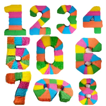 

Numbers Pinata Colorful Baby Shower Decorations Kids 1st Birthday Party Beating Props Party Supplies