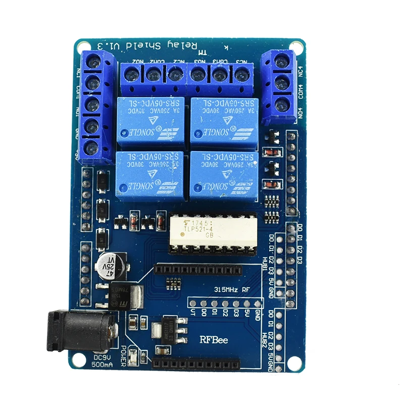 3A 240V 4 канала Беспроводной триггерный релейный модуль оптико изолятор Xbee Bluetooth