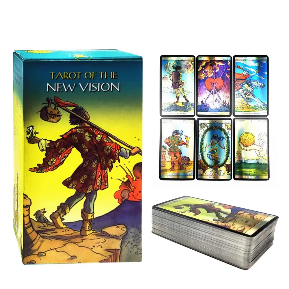 

2020 New Tarot Cards Of The New Vision Tarot English Read Fate Board Game Oracle Playing Deck For Party Personal Entertainmen