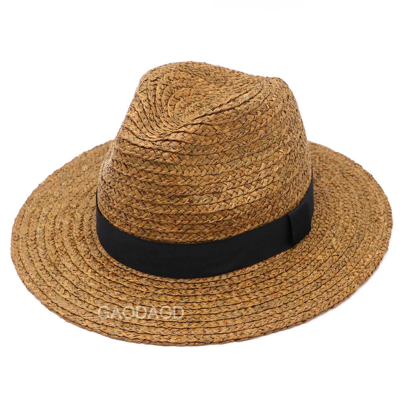 Men Women Beach Wide Brim Fedora 