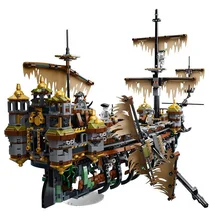 2344 шт. пиратский корабль серии The Slient Mary набор для детей развивающие строительные блоки кирпичи игрушки модель подарок 71042