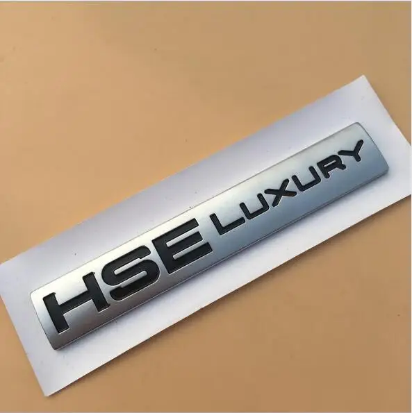 Спорт EVOQUE HSE роскошный Si4 SCV6 SDV6 SDV8 буквы номер автобиография бар эмблема значок для автомобильного стайлинга багажник наклейка для Land Rover - Название цвета: HSE LUXURY