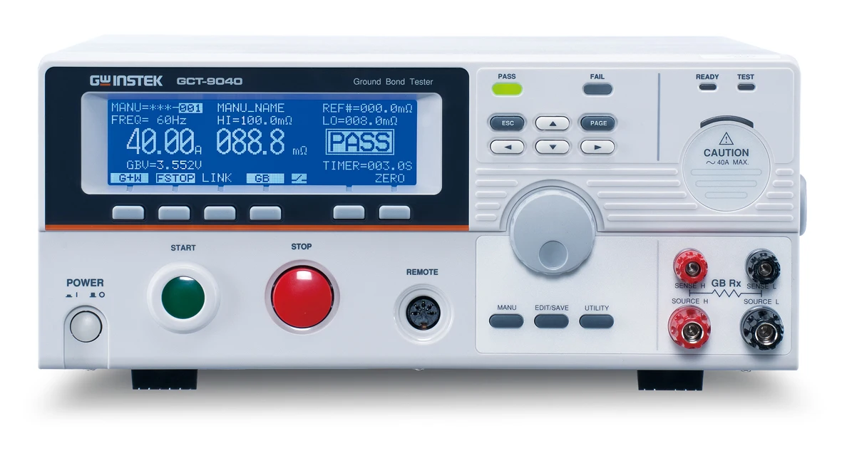 GWINSTEK/40A AC Grounding Resistance Tester GCT-9040 Programmable Impedance Test
