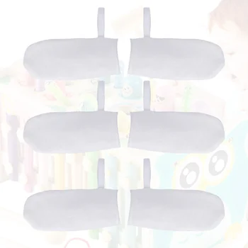 

6PCS Baby Oral Fingerstall Brush Gauze Finger Cover Toothbrushes Oral Hygiene Gauze Brush Baby Teeth Cleaning Tool for Baby Infa