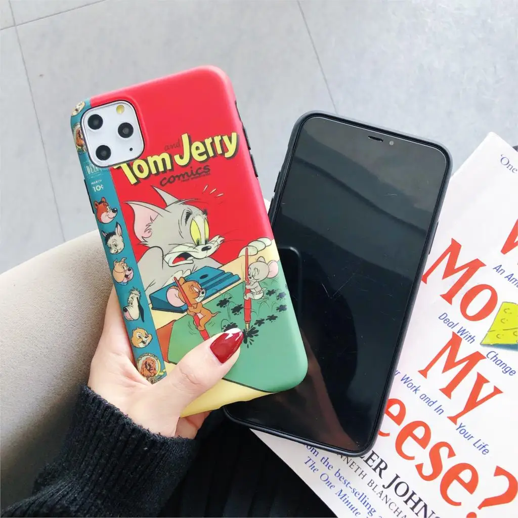 

Classic anime fashion design brand Phone Case for Iphone 11 Pro Max 8 7 Plus Xr X Xs Max Hard shell back cover Soft edge