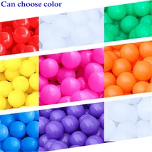 Lot de 50 balles colorées écologiques en plastique souple, 5.5cm, jouet de natation pour piscine