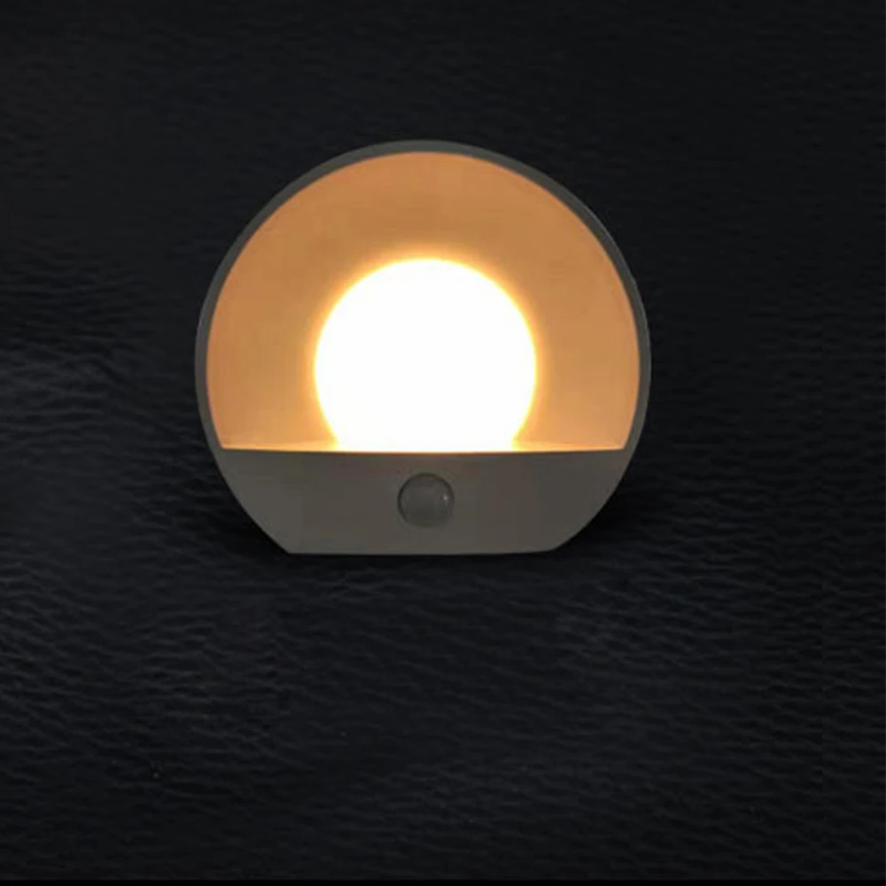 Motion Sensor Night Light LED Infrared Human 4 leds USB Charging Sensing Lights Wall Lamp Closet Cabinet Stairs Automatic Lamps
