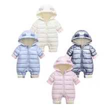 Barboteuse en coton pour bébé, vêtements une pièce pour nouveau né, pour homme et femme, tenue de sortie, rembourrée en velours 