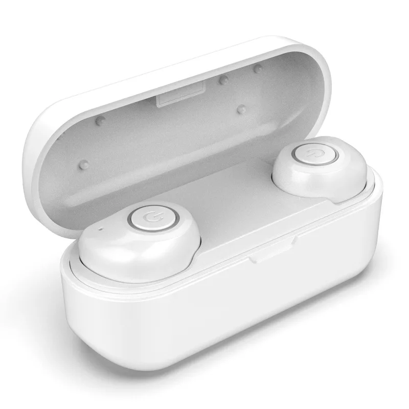 TWS bluetooth 5,0 bluetooth наушники беспроводные Earbus настоящие Беспроводные Стерео Наушники Hi-Fi спортивные наушники для телефона с микрофоном - Цвет: Белый