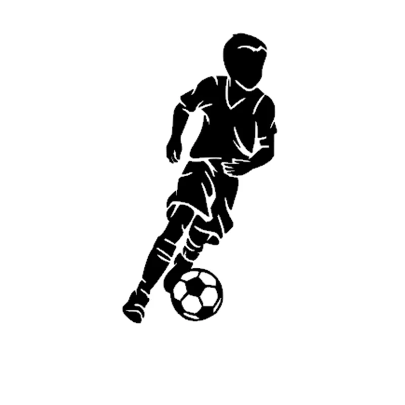 Little Boy Football Player Sticker Sports Soccer Car Decal Helmets Kids Room Name Posters Vinyl Wall Decals Football Sticker