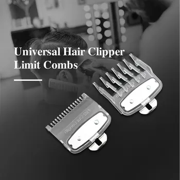 

2pcs Hair Clipper Limit Comb Guide Barber Replacement Hair Style Tools Transparent Guide Comb Set for Professional Clipper