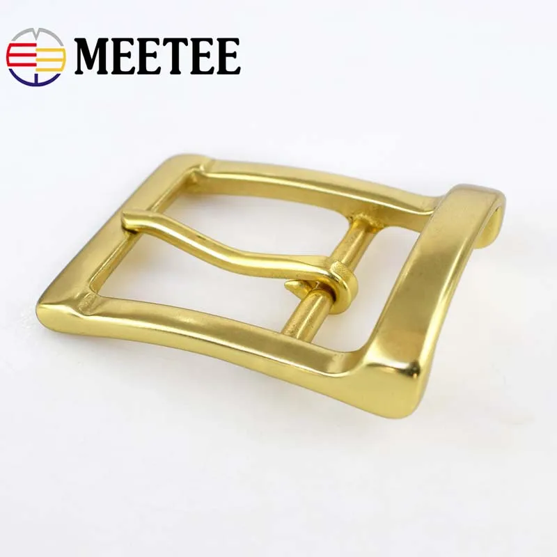 Meetee 1 шт./2 шт. 40 мм мужская Пряжка из чистой латуни для 38 39 пряжка ремня