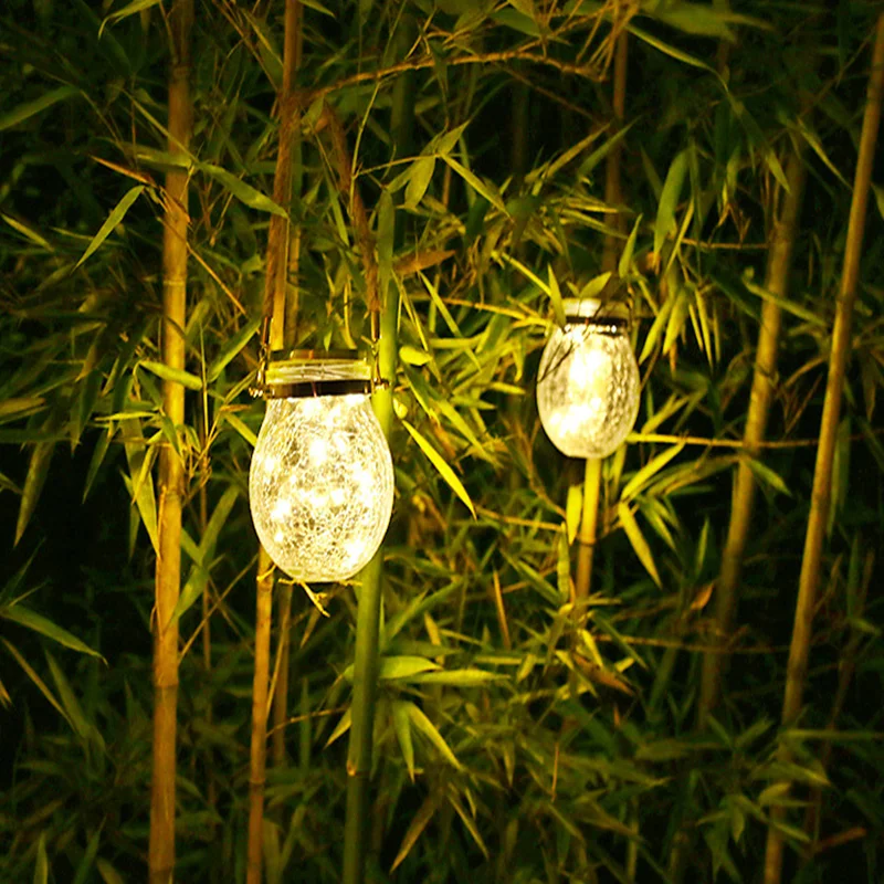 

Solar crack glass wishing lamp Landscape Garden Crack Lamp waterproof nightlight villa atmosphere outdoor lighting