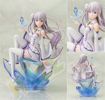

Anime Re: Life In A Different World From Zero Emilia Figure Model 17cm PVC Toy Collection Gift New