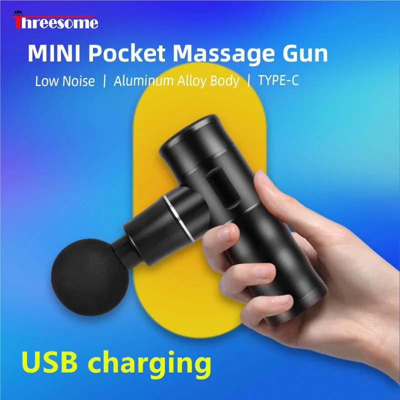 

Massage Gun Mini Portable body Deep Muscle Relaxation Electric Massager fat loss Low Noise USB charging aluminum alloy material