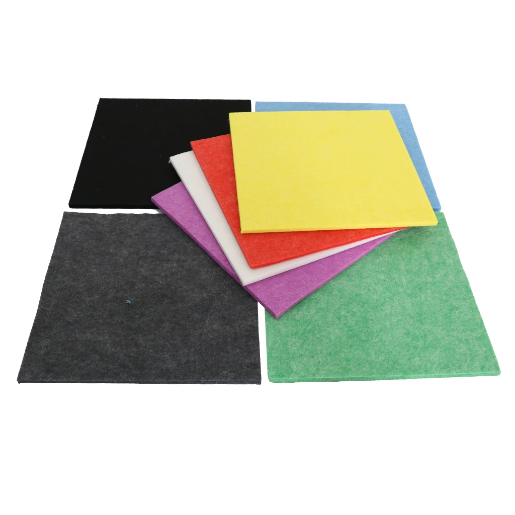 

6pcs Soundproofing Acoustic Foam Panel Polyester Fiber for Studio KTV Sound Isolation for Home Theater Studio Room
