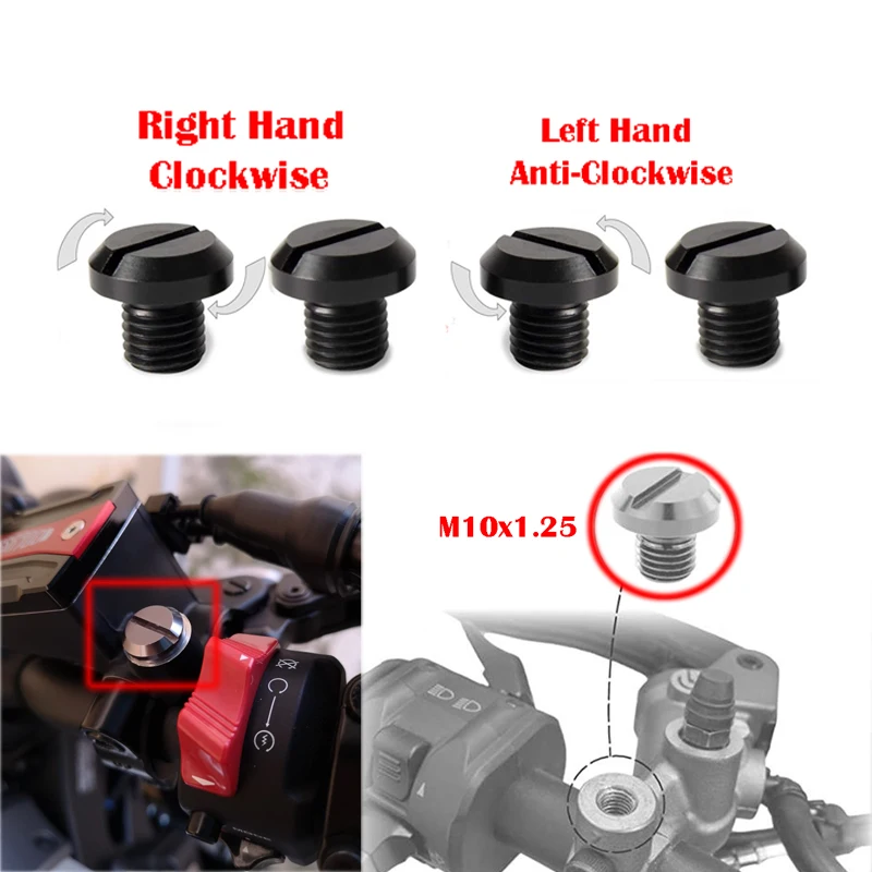 Zhjuan Motorrad Spiegel Loch Stopfen - CNC Aluminium Kappen Für Honda Modelle