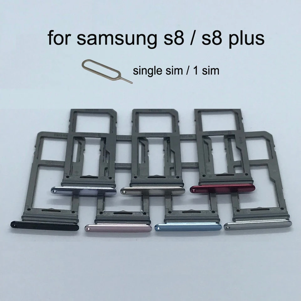 Корпус для телефона samsung Galaxy S8 G950 G950F S8 Plus G955 G955F адаптер для sim-карты и лоток для карт памяти Micro SD Держатель