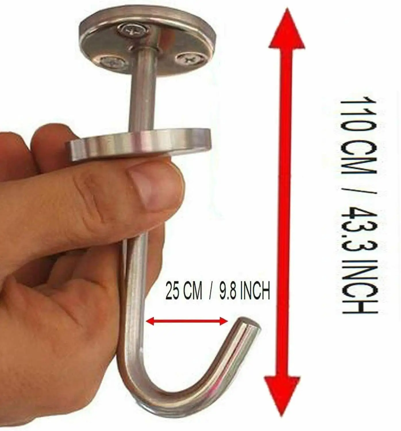 Strong Hooks Metal Under Shelf Mug Cup Cupboard Kitchen Organiser Hanging Rack