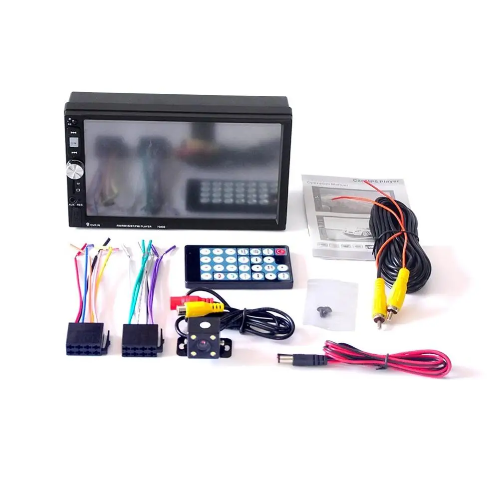  7080B Car Video Player 7 Pollici con Schermo di Tocco di Hd Radio Stereo Auto MP3 MP4 MP5 Audio Usb