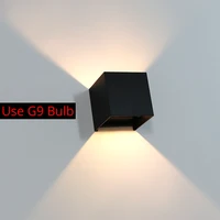 Led Wall Light With G9 Bulb Garden Wall Lamp IP65 Waterproof Light Fixture Indoor/Outdoor Lighting Decoration Aluminum AC220V 1