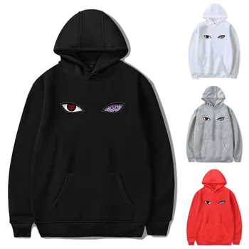 

Naruto Hoodie Uchiha Uzumaki Hatake Eyes Woman Man Harajuku Jersey Spring and Autumn Warm Regular Ladies Fashion Clothes
