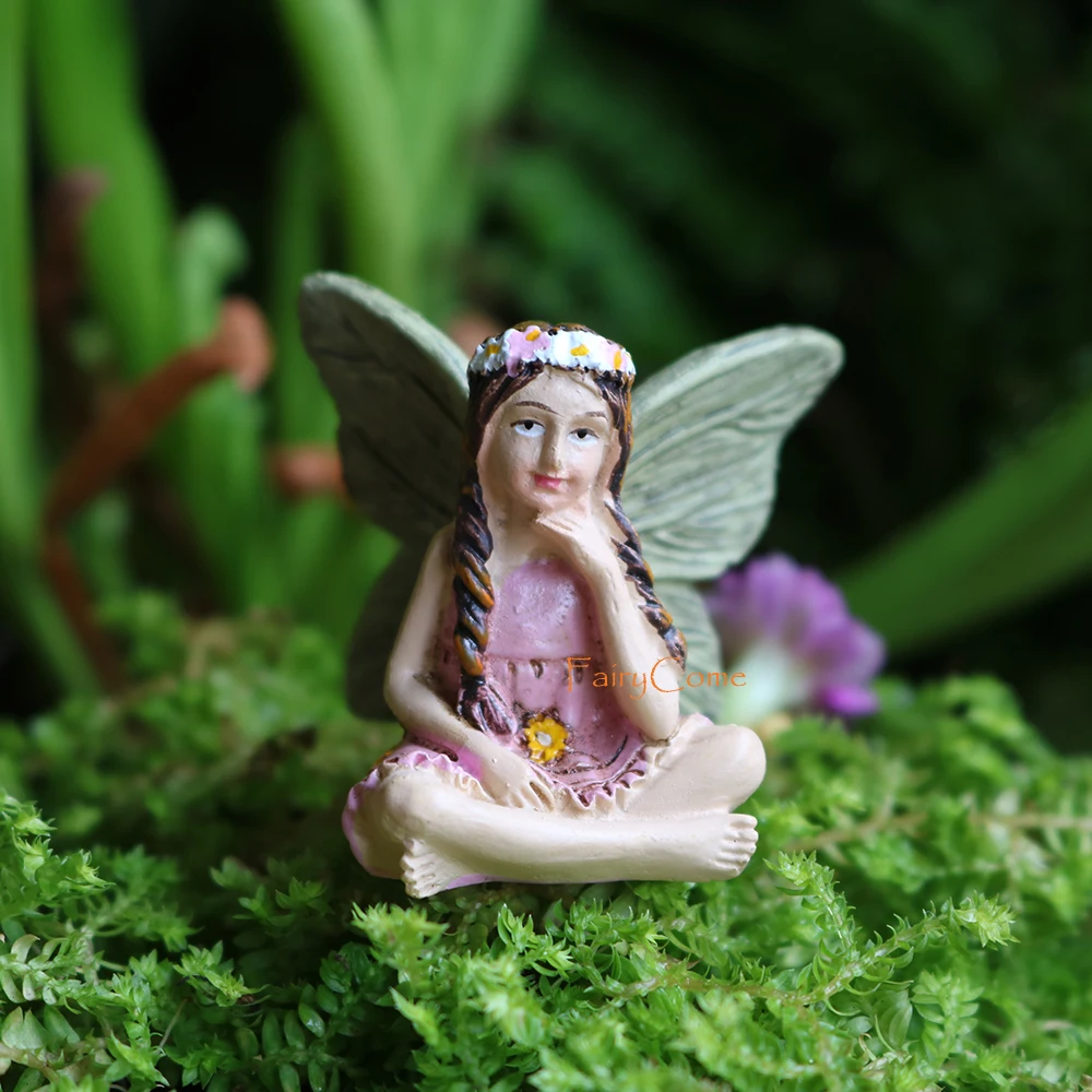 Mini Fantasy Creature Statue Resin Garden Sculpture Figurine Decor Ornament 