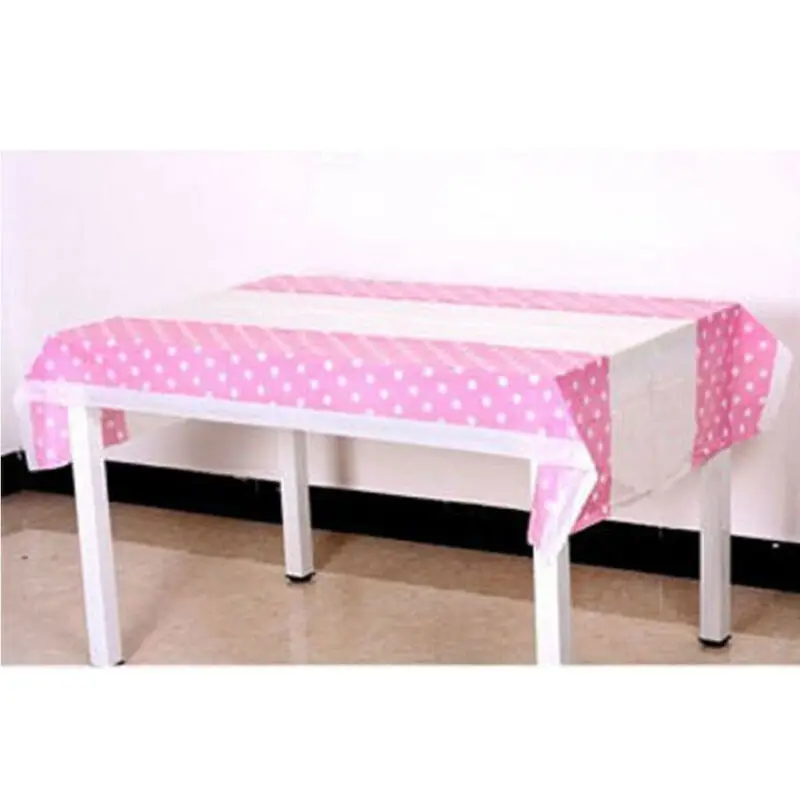 1Pcs Disposable Cartoon Pattern Tablecloth Cover Waterproof Plastic Tablecloth Party Decor