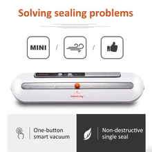 Электрическая вакуумная упаковочная машина для пищевых продуктов, вакуумный упаковщик для кухни, 220 В, Вакуумная упаковочная машина, хранитель рулонов, 10 шт. пакетов