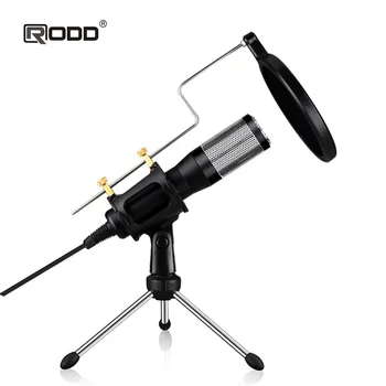 

Professional Microphone Condenser for Computer Laptop PC USB Plug Stand Studio Podcasting Recording Microphone Karaoke Mic