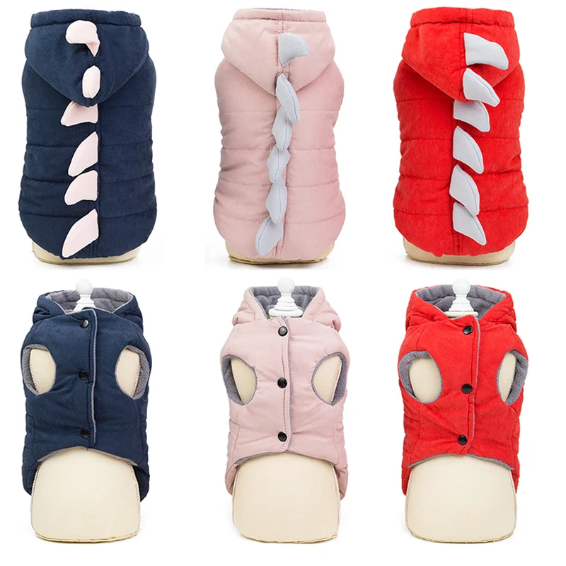 Одежда для собак одежда домашних животных костюм с драконом зимнее пальто