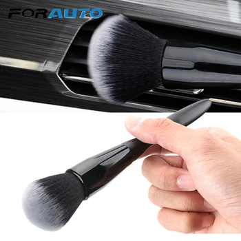

FORAUTO Car Interior Dusting Remove Brush Super Soft Panel Cleaning Dusting Electrostatic Brushes Air Outlet Clean Tools