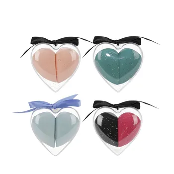 

4 colors face Heart shape beauty Cosmetic Puff sponge makeup egg puff maker