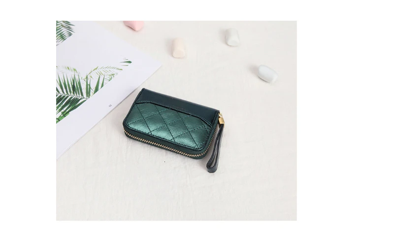 Women Cards Holder Case Wallet Card Holders Pocket Coin Genuine Leather Ladies Coin Purse Wallet Mini Clutch Bags Cartera Mujer