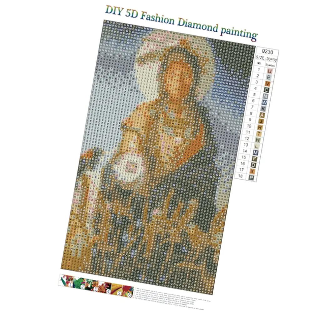 Diy Diamond Painted Full Diamond Old Woman Q230 Diamond Embroidered Living Room Bedroom Decorative Painting Canvas
