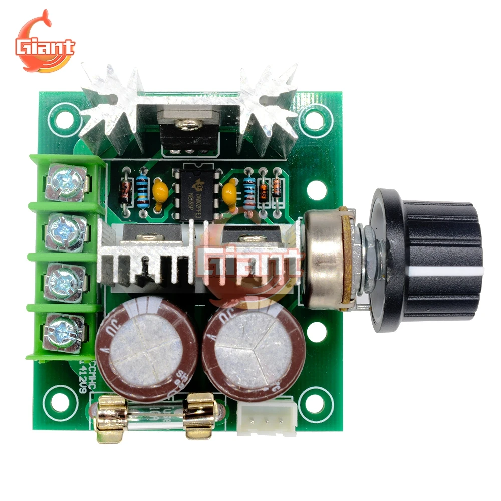 12V 10A PWM DC Motor Speed Controller Voltage Regulator Car Fan Speed Cntrol DC12V-40V High Power Drive Module