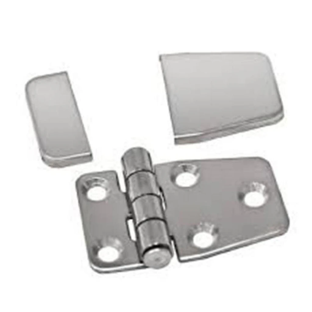 Boat Hinge 304 Stainless Steel Door Cabin Stamp Strap Hinge & Cover For